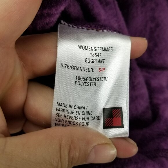 Woolrich Jacket Womens Small Purple Snowflake Full Zip Fleece Vest Gorpcore - Picture 9 of 10